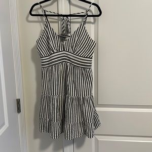 Striped babydoll dress